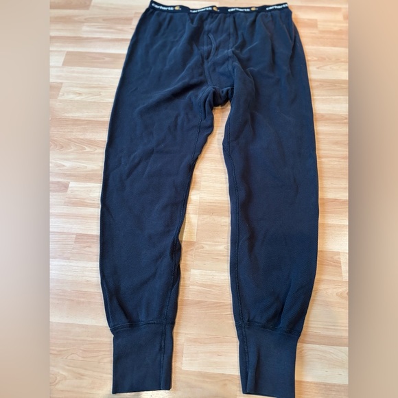 Black Carhartt long john‎ bottoms - Picture 1 of 4